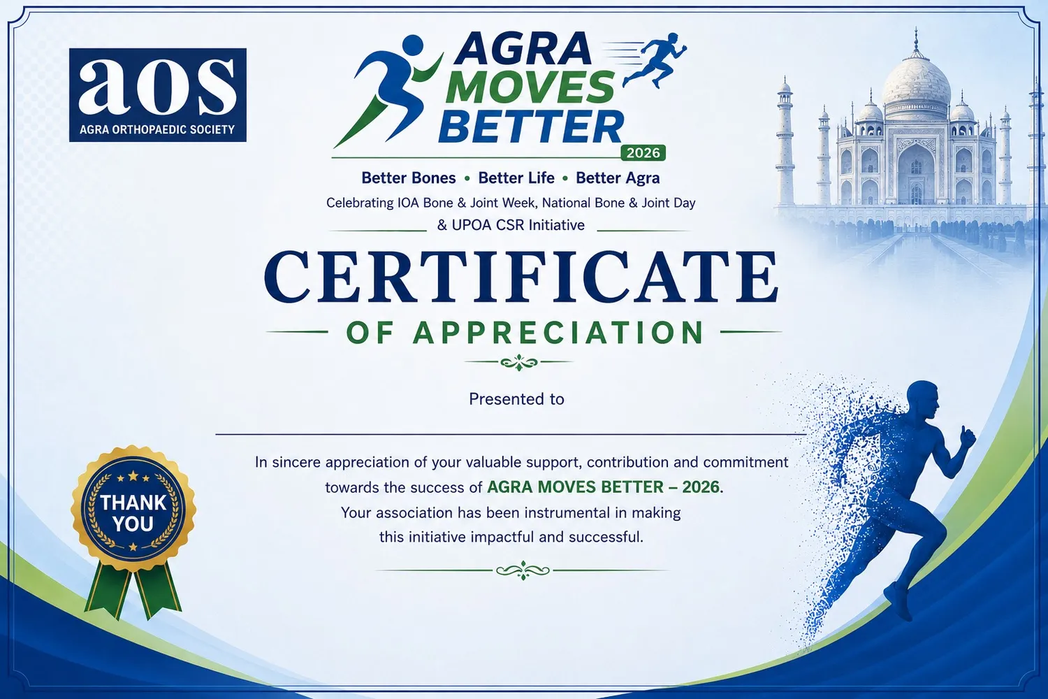 AOS Air Force and Airport awareness activity under Agra Moves Better 2026 2