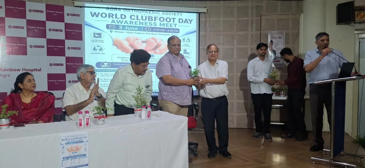 Clubfoot awareness session organised by Agra Orthopaedic Society