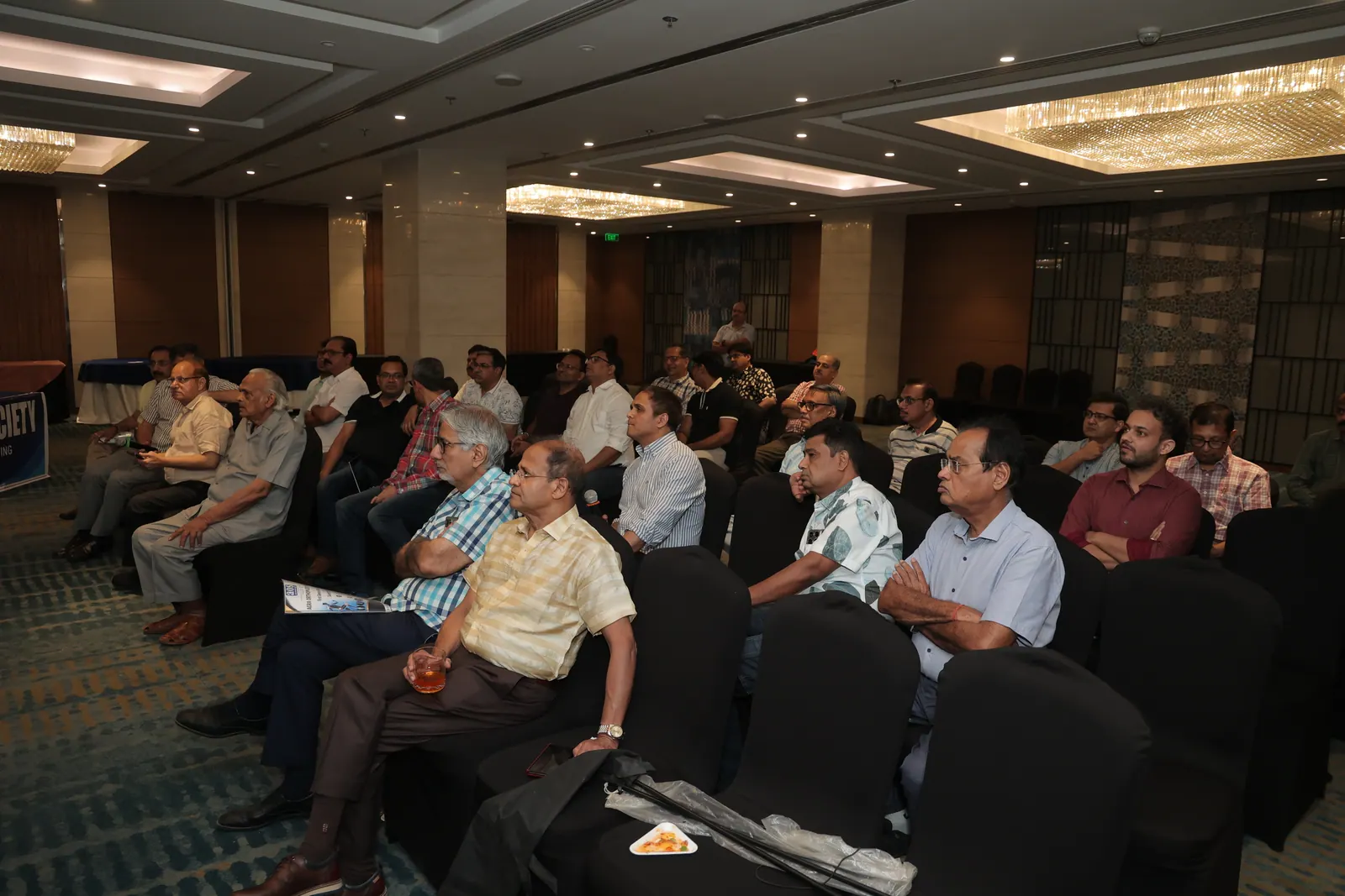 A wide view of members attending the AOS programme