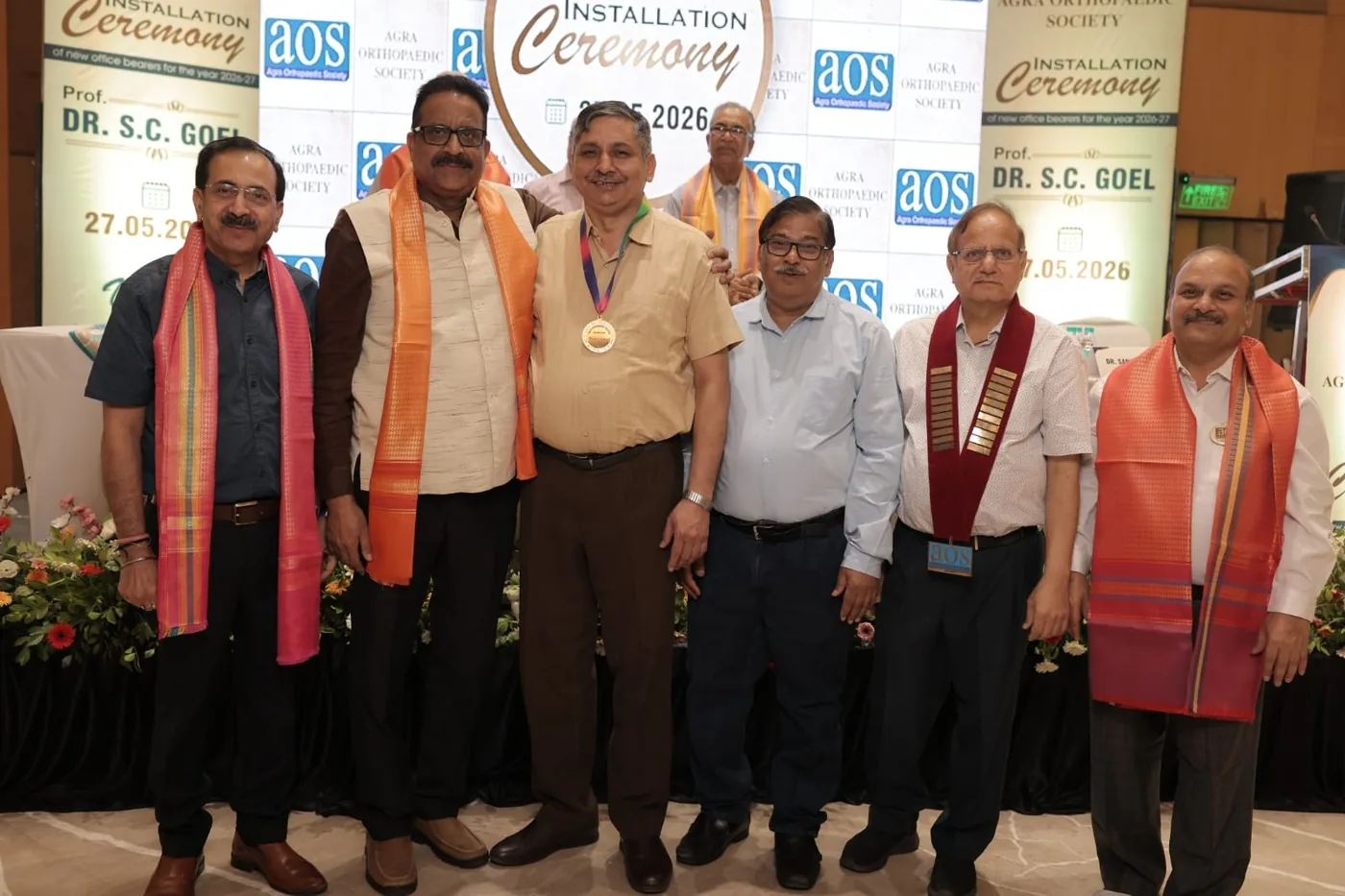 AOS office bearers and members at the 2026-27 installation ceremony