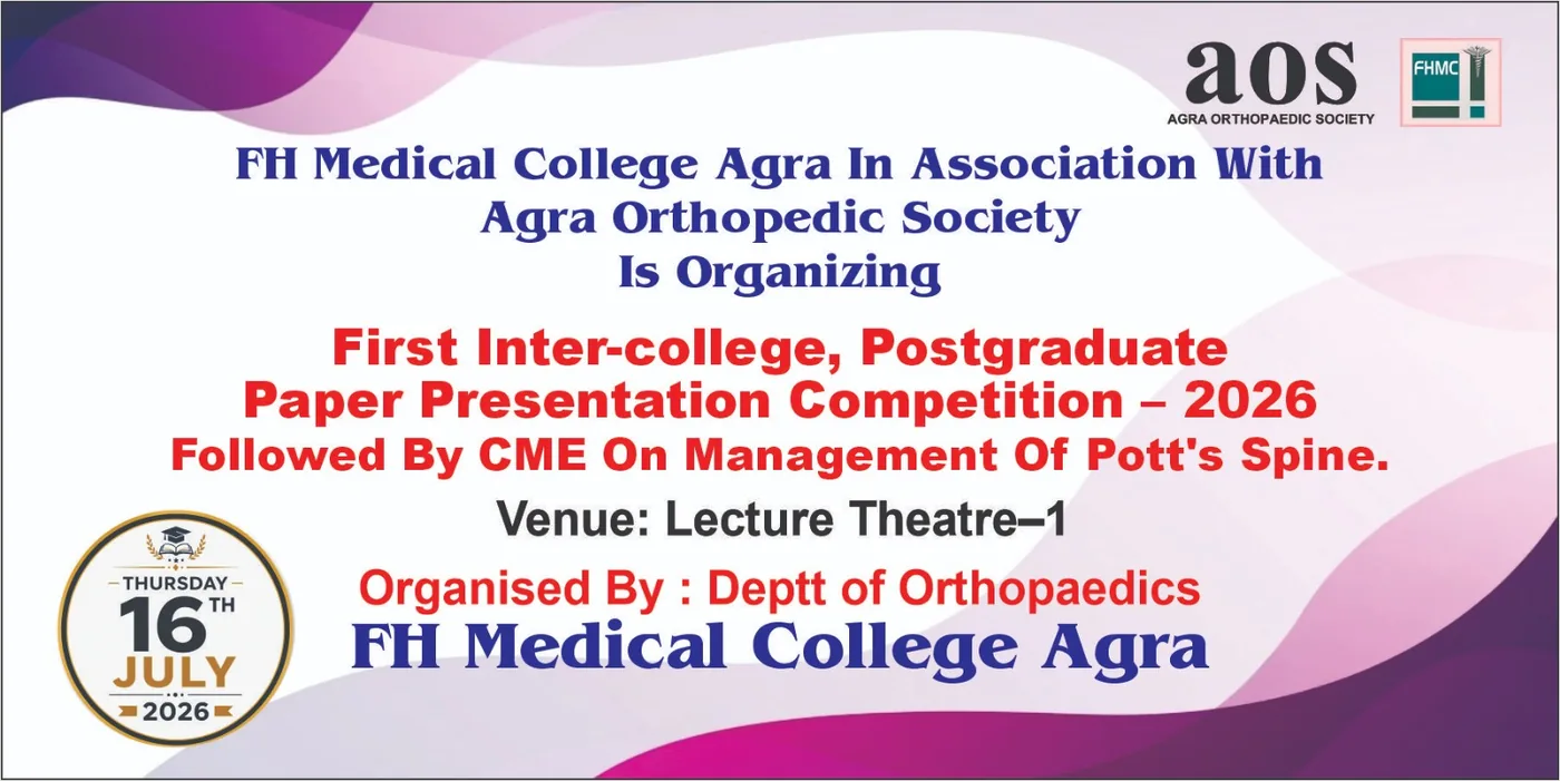 Programme artwork for the AOS first inter-college postgraduate paper presentation competition
