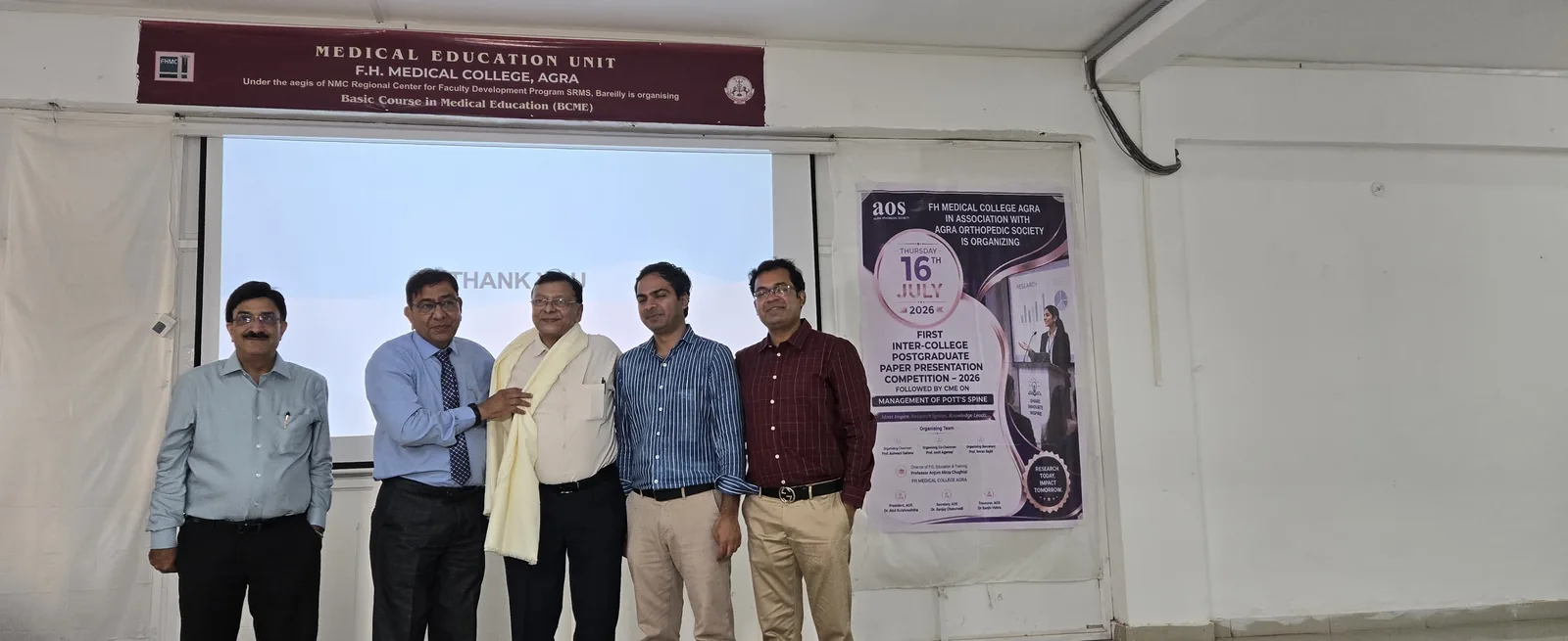 AOS faculty and participants at FH Medical College, Agra