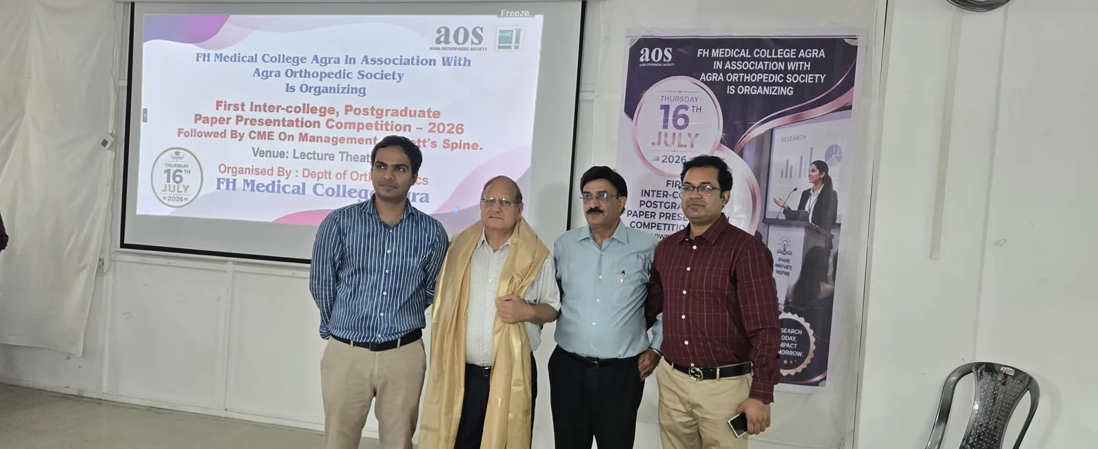 Faculty and participant photograph during the AOS PG academic programme