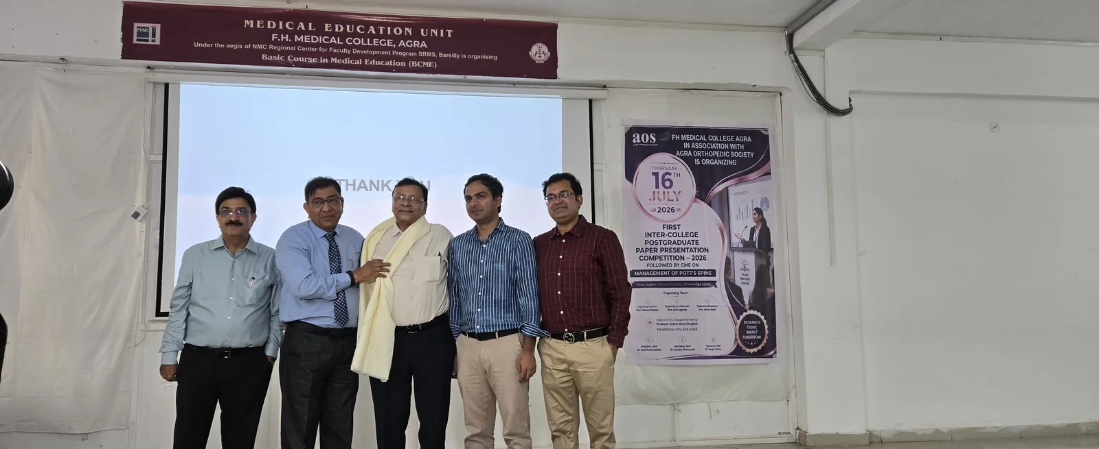 AOS faculty and participants at the first inter-college PG paper presentation competition